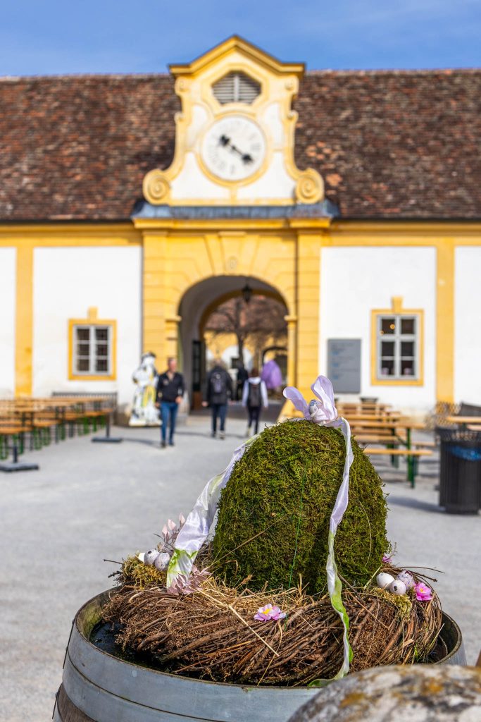 Osterei am Ostermarkt Schloss Hof nahe Wien.