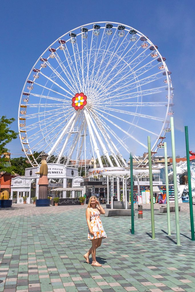 Blumenrad im Wiener Prater