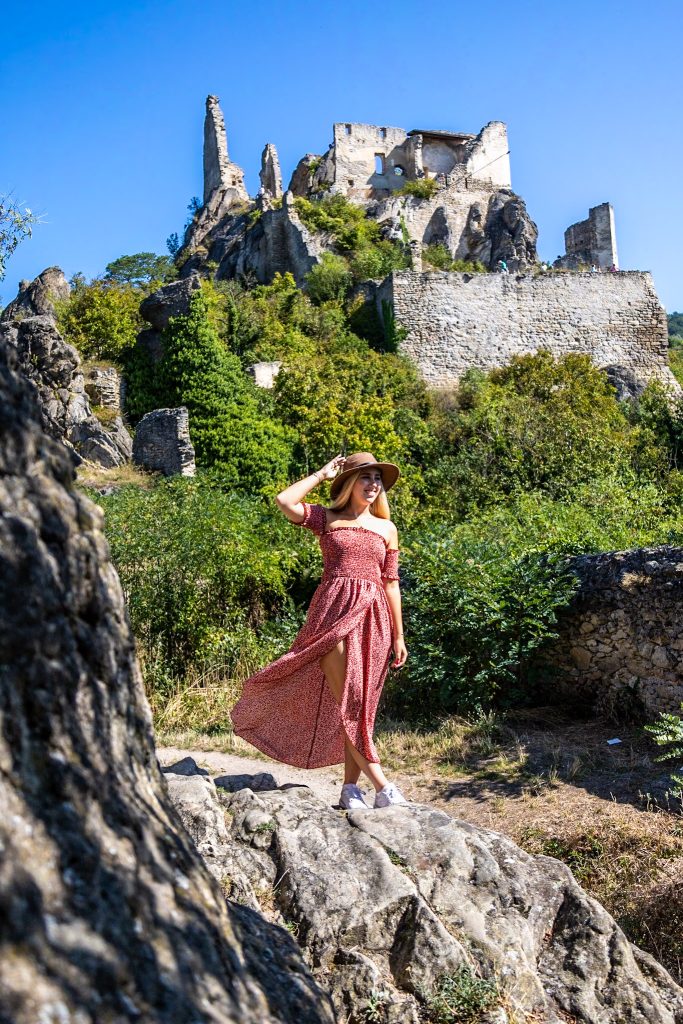 Burgruine Dürnstein in der Wachau in Niederösterreich.